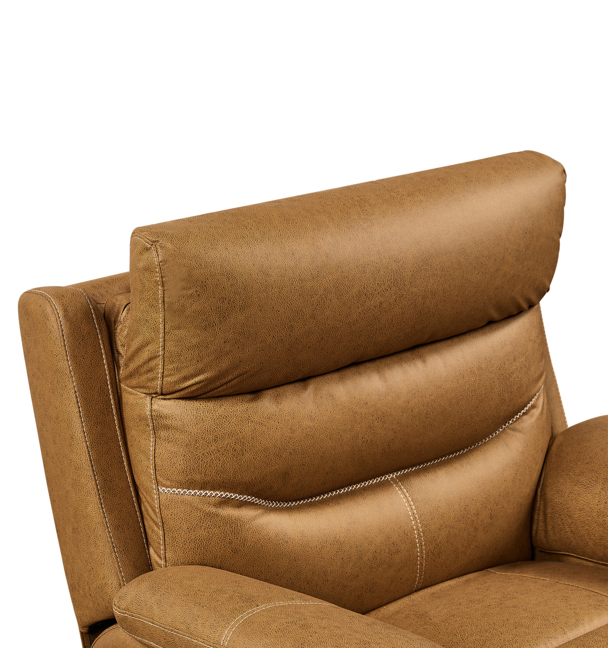 Power Rocker Recliner with 240° Swivel — Yellow/Brown Infinite Position for Living Room