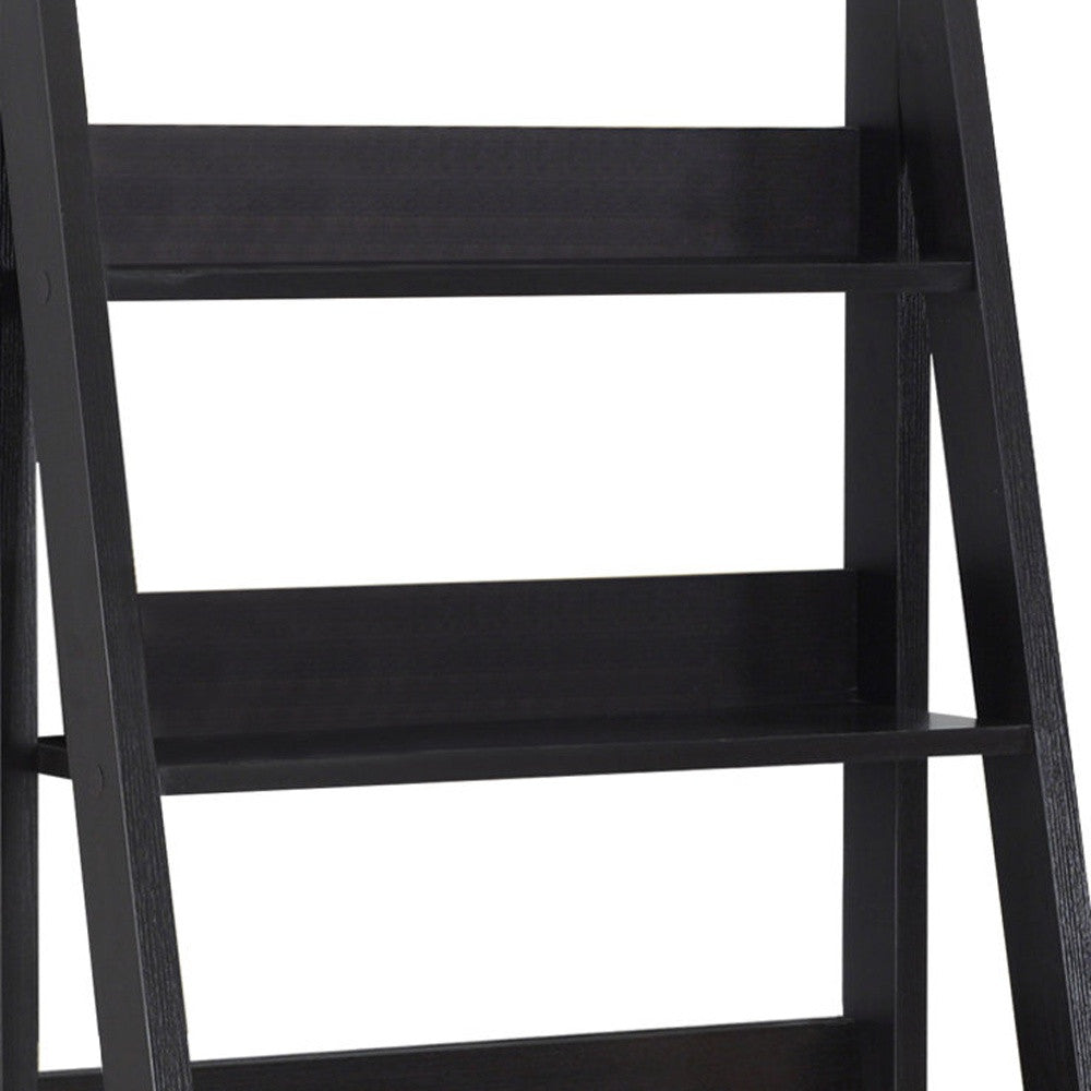 25" Espresso Ladder Desk