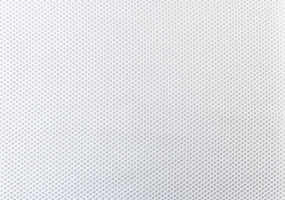 White Mesh Back Task Chair | Swivel Adjustable, Polyester Seat, Plastic Frame