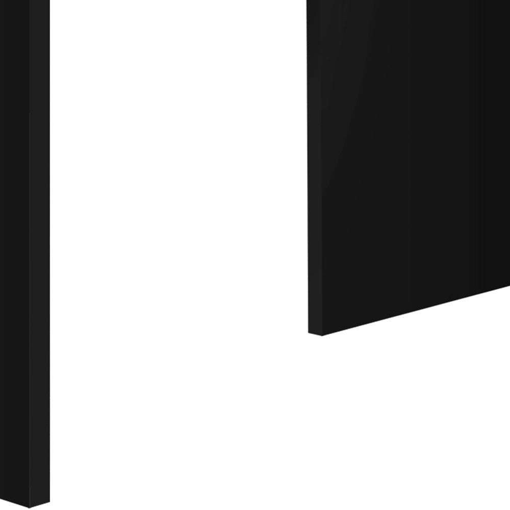 60" Gray and Black L-Shaped Computer Desk with 3 Drawers