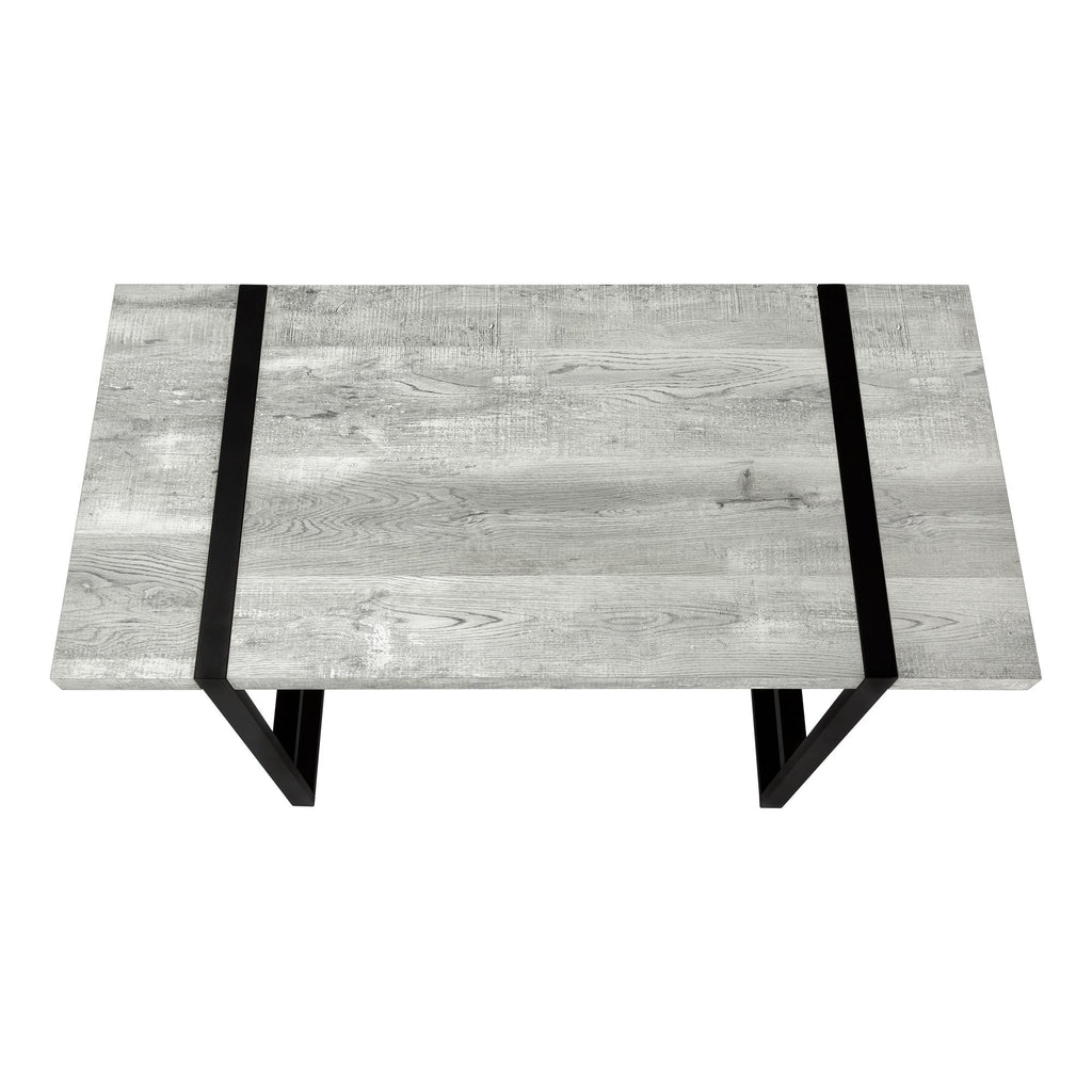 49" Gray and Black Computer Desk