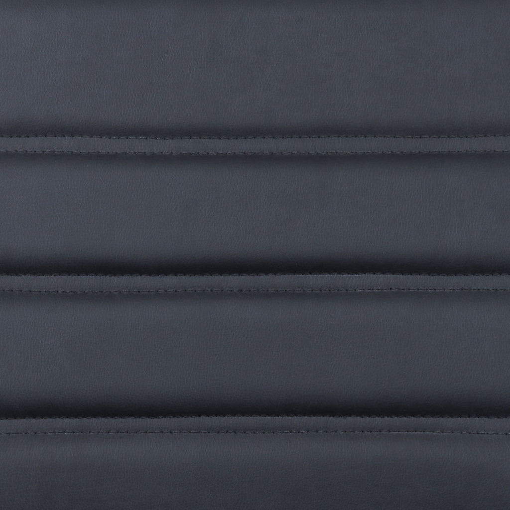 Silver & Black Adjustable Swivel Faux Leather Conference Chair | Rolling, Professional Style