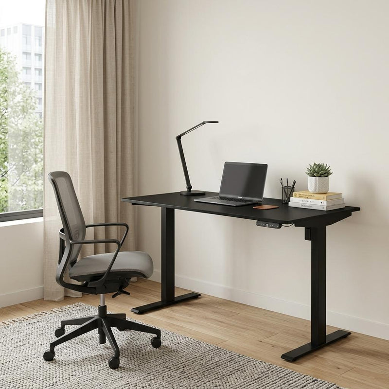 48" High Quality Black Stainless Steel Adjustable Computer Desk