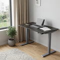 48" Black and Gray Adjustable Standing Desk