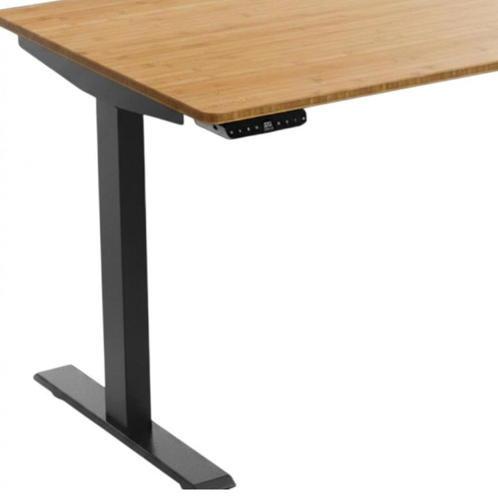 48" Brown and Black Adjustable Standing Desk