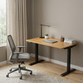 48" Brown and Black Adjustable Standing Desk