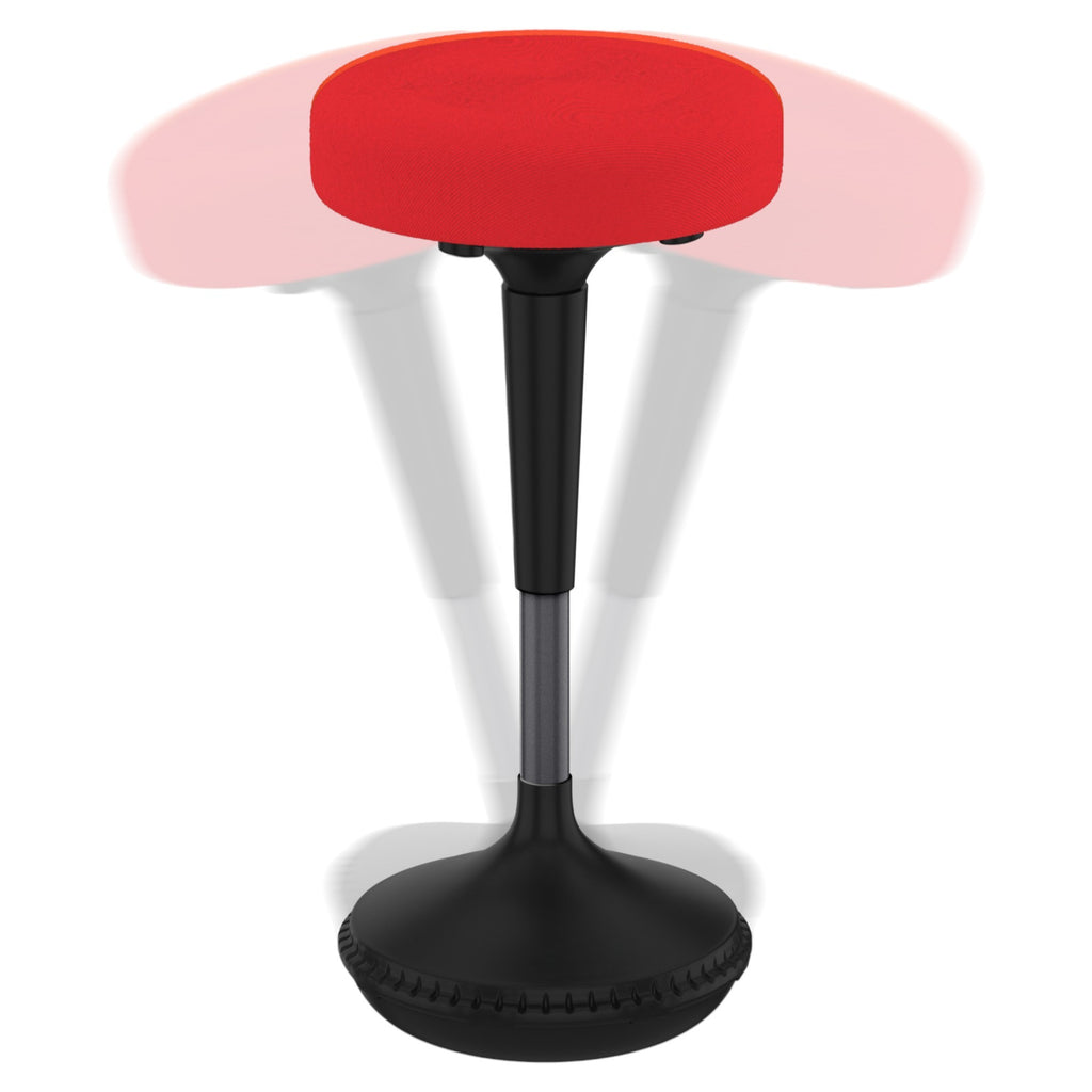 Red & Black Adjustable Height Office Chair | Swivel, Bold Design, Ergonomic Comfort