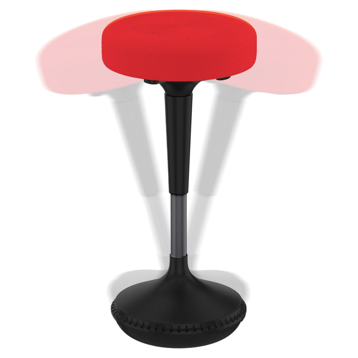 Red & Black Adjustable Height Office Chair | Swivel, Bold Design, Ergonomic Comfort