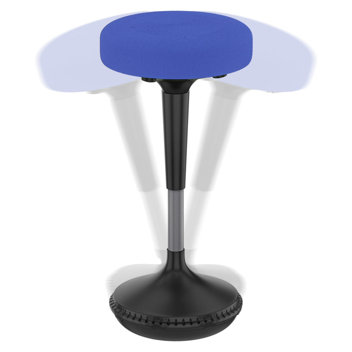 Blue & Black Adjustable Height Office Chair | Swivel, Ergonomic, Modern Style