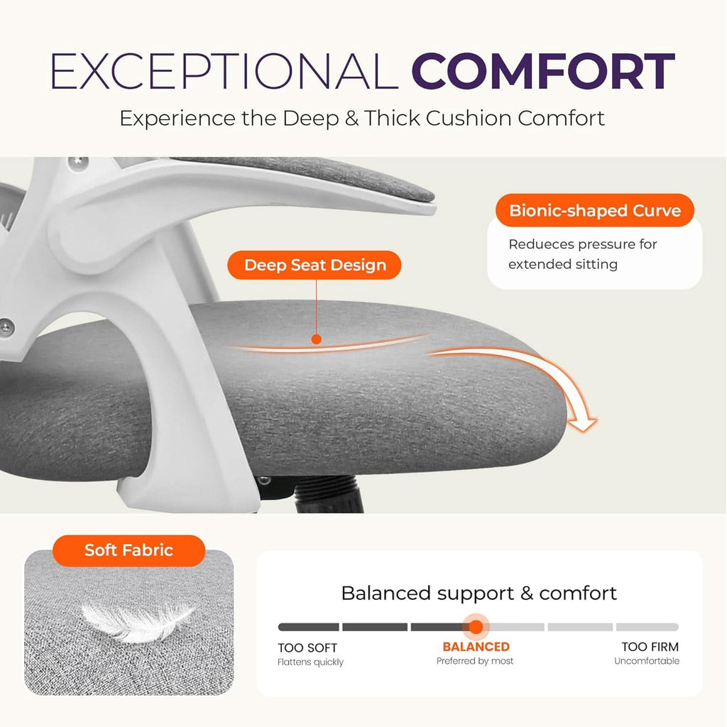 Ergonomic Gaming Chair With Lumbar Support And Adjustable Height-4