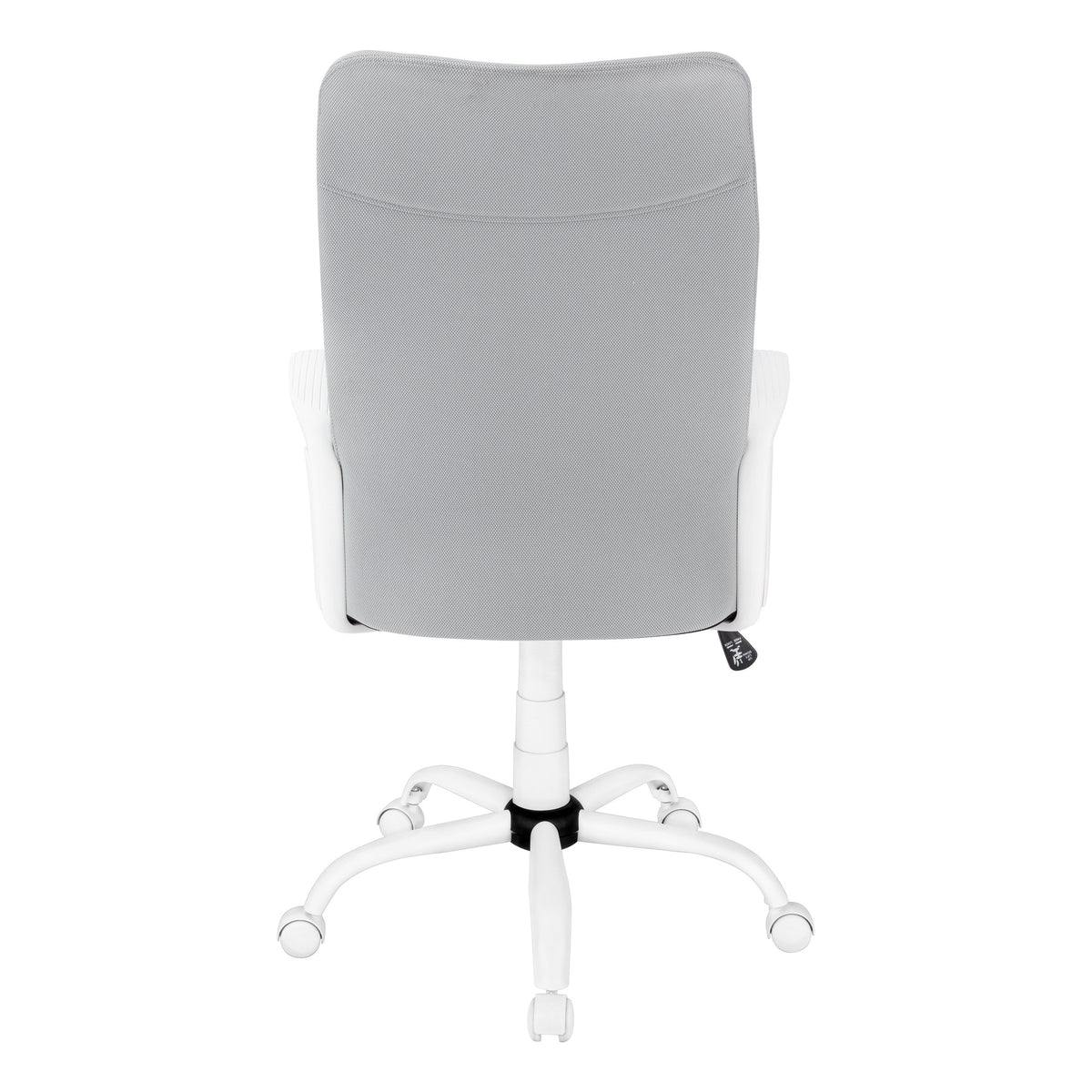 Gray & White Rolling Drafting Chair | Adjustable Height, Ergonomic, Artist & Studio Use