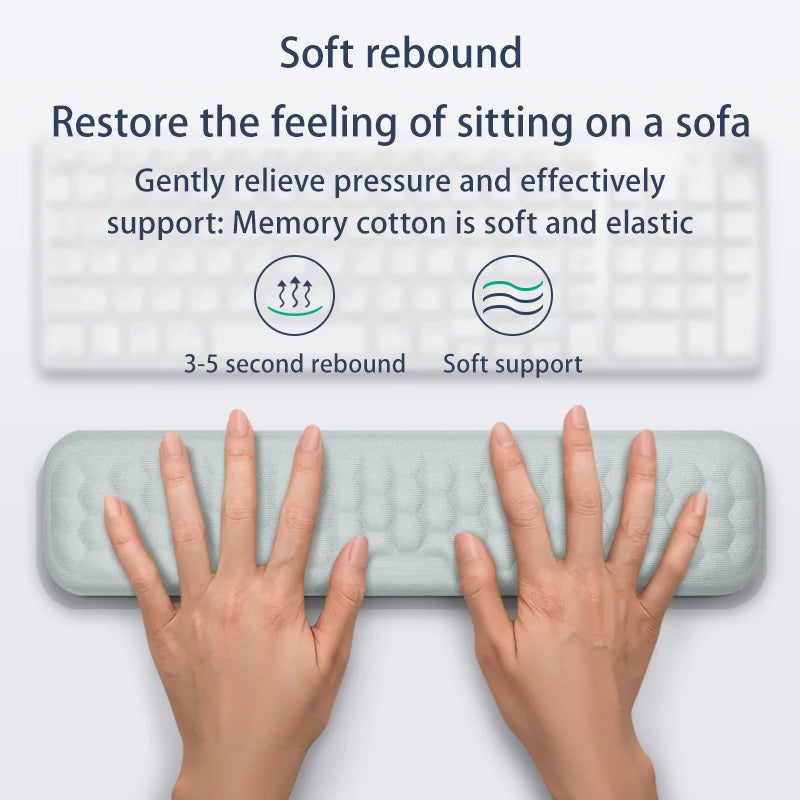 Memory Foam Keyboard Wrist Rest and Mouse Pad Set