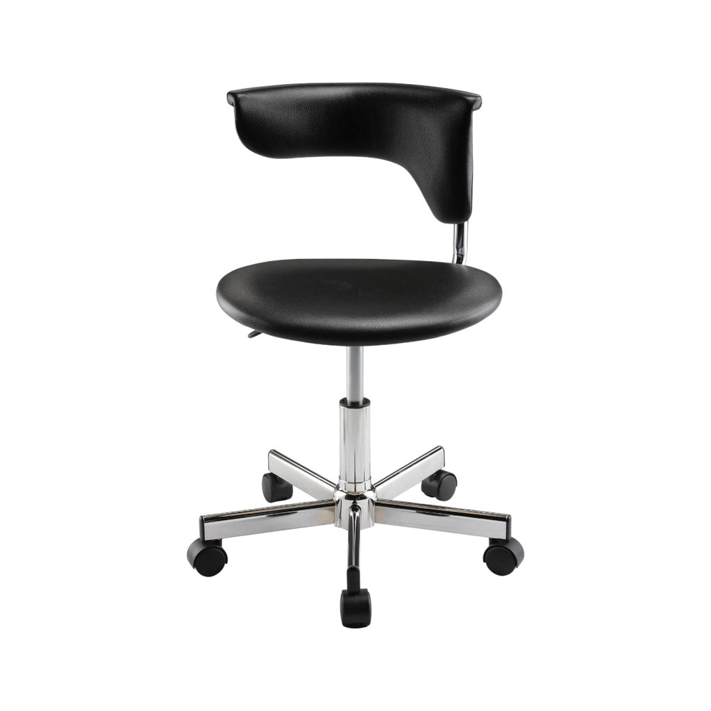 Black & Silver Adjustable Height Conference Office Chair | Swivel, Rolling, Professional Style