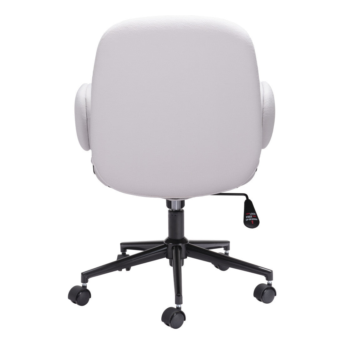 Beige & Black Adjustable Height Office Chair | Swivel, Rolling, Neutral Ergonomic Design