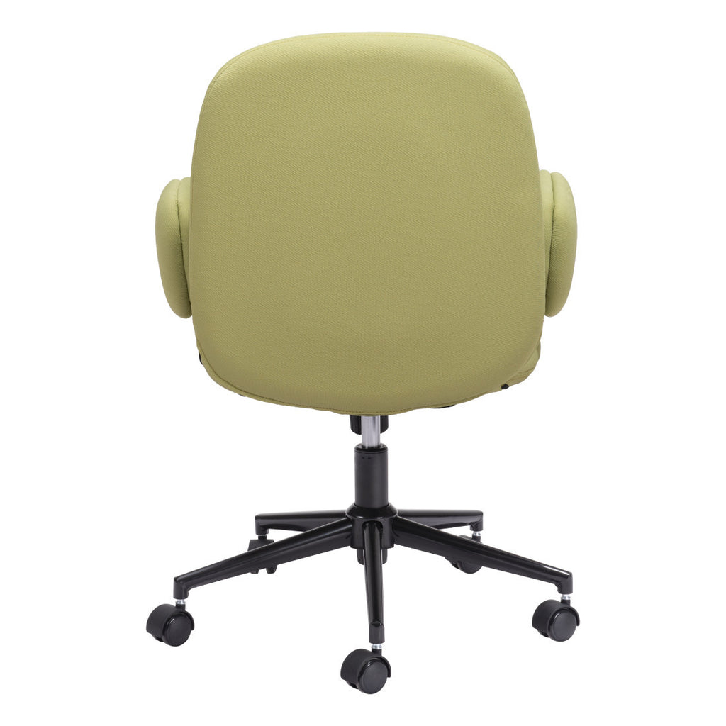 Green & Black Adjustable Height Office Chair | Swivel, Rolling, Bold Color Accent