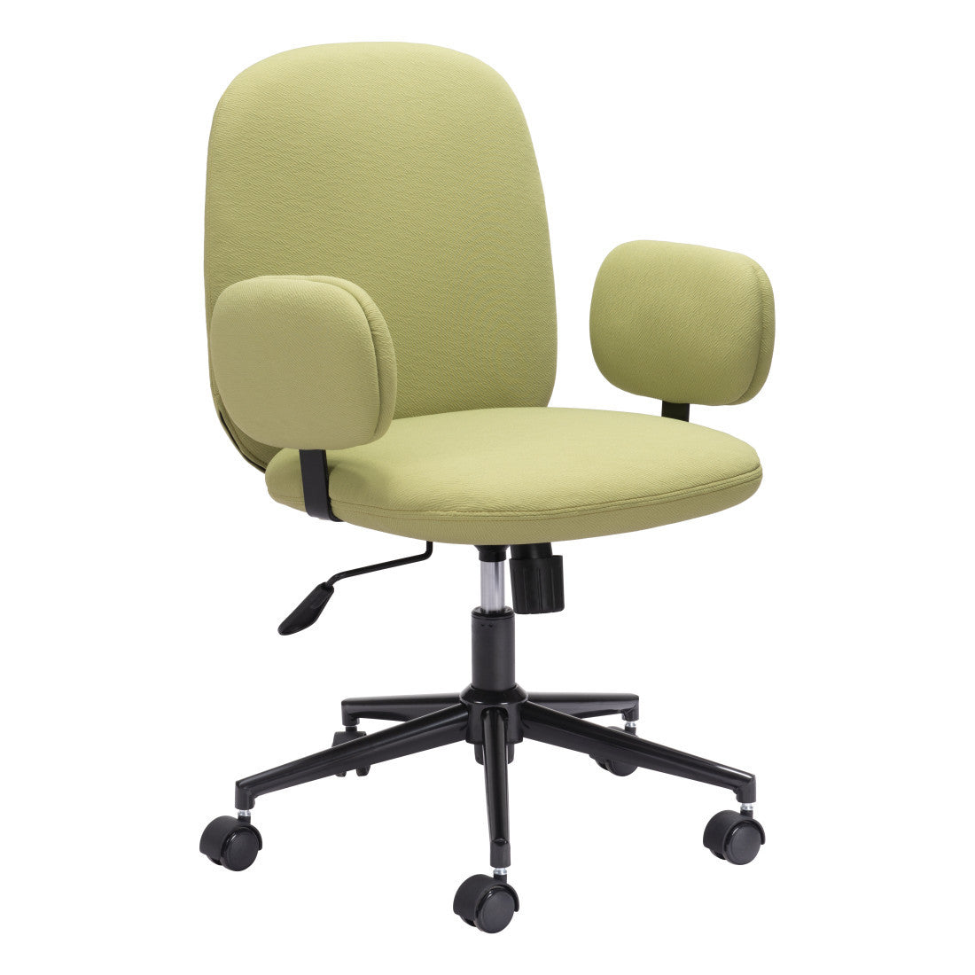 Green & Black Adjustable Height Office Chair | Swivel, Rolling, Bold Color Accent