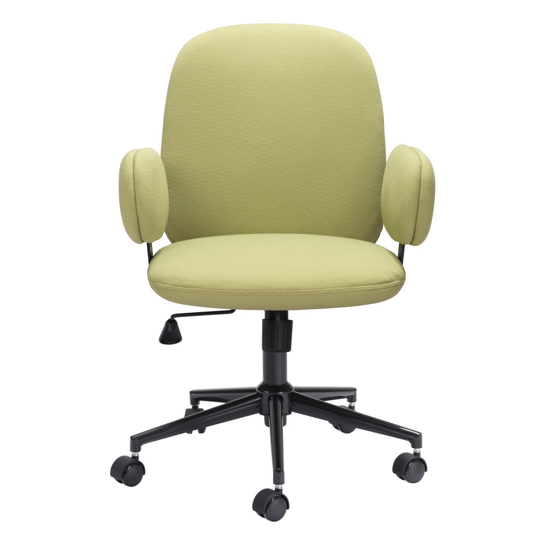 Green & Black Adjustable Height Office Chair | Swivel, Rolling, Bold Color Accent