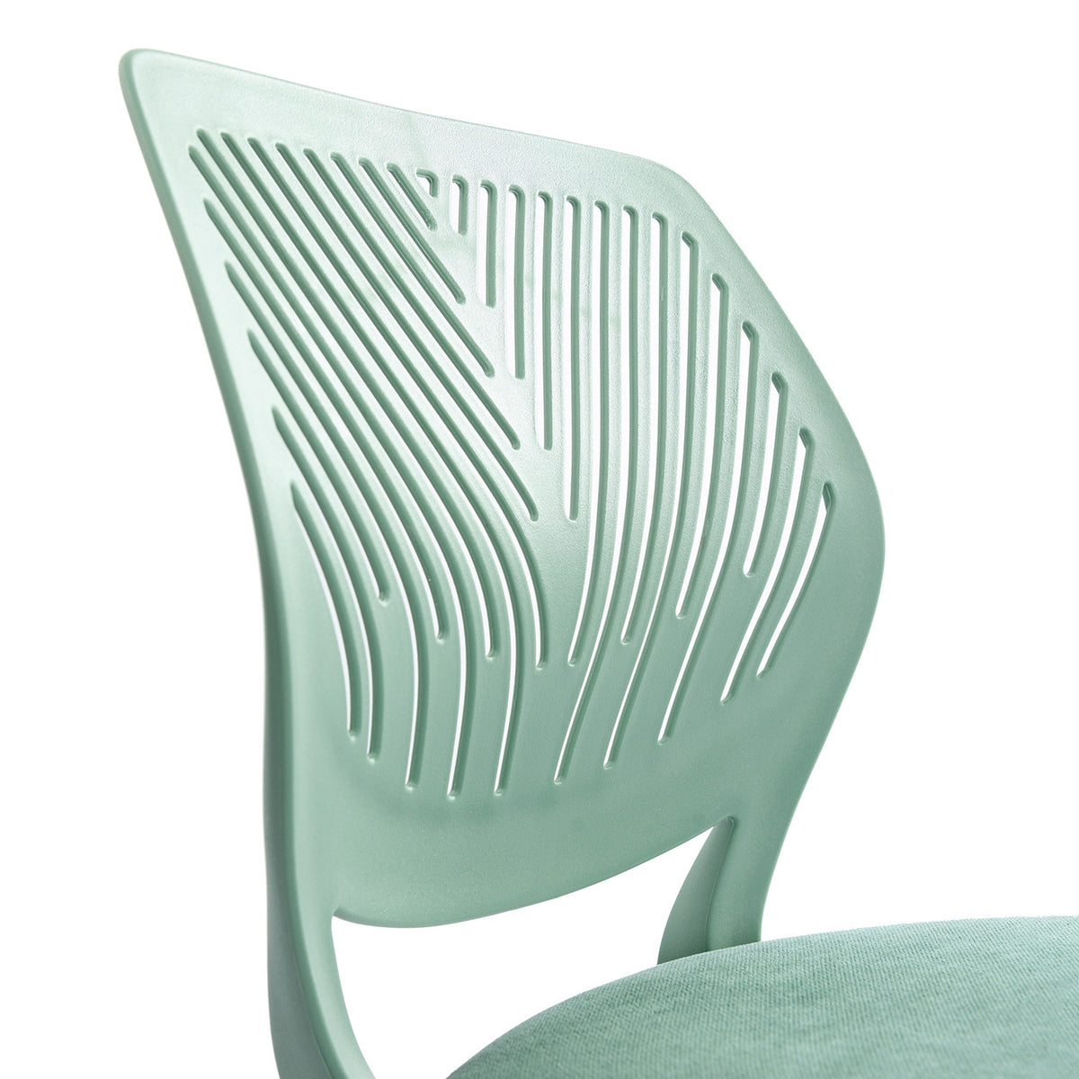 Teal & White Adjustable Height Office Chair | Swivel, Rolling, Vibrant Modern Design