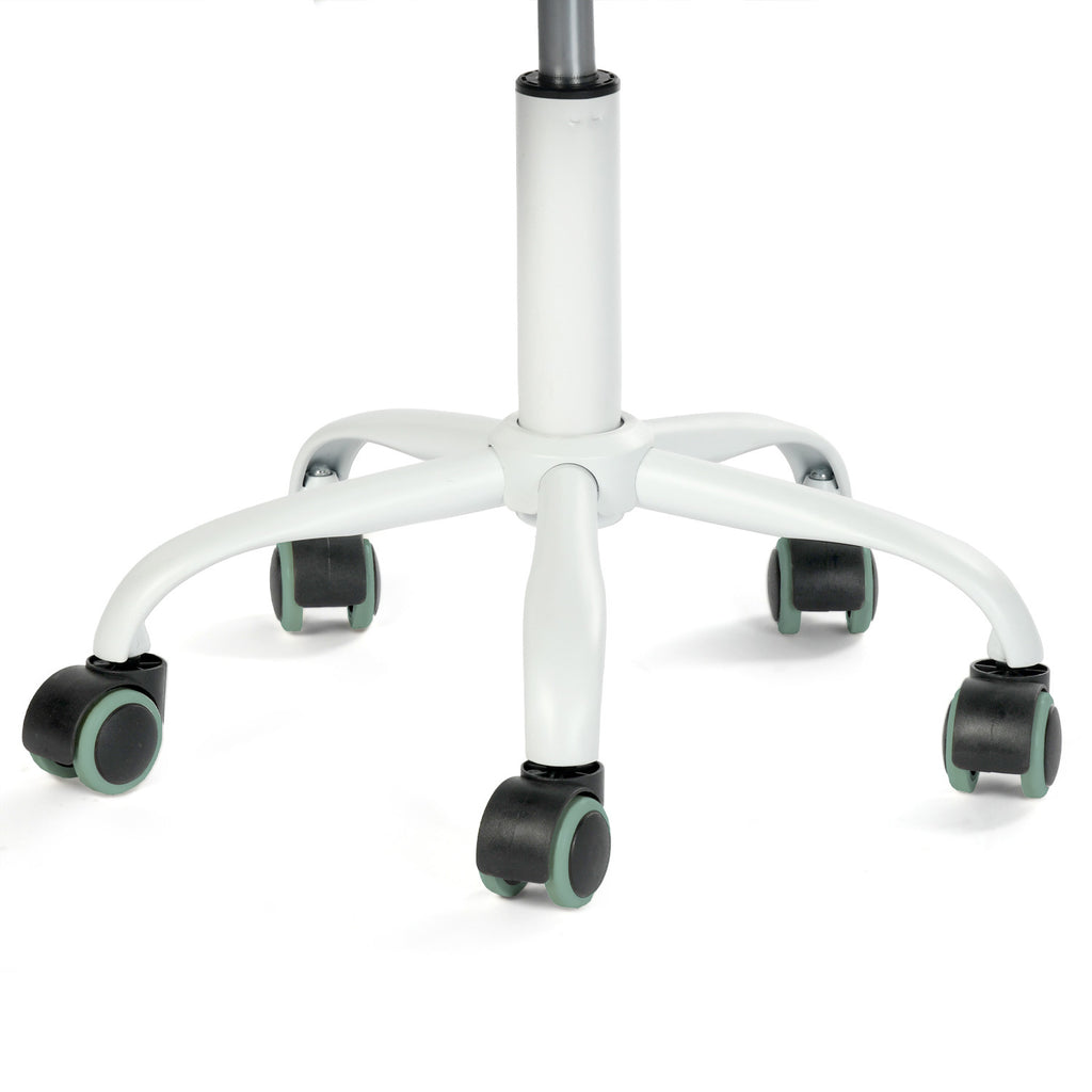 Teal & White Adjustable Height Office Chair | Swivel, Rolling, Vibrant Modern Design