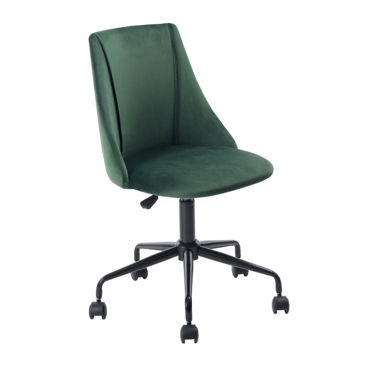 Green & Black Adjustable Height Office Chair | Swivel, Rolling, Nature-Inspired Style