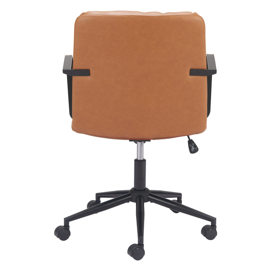 Brown & Black Adjustable Height Office Chair | Swivel, Rolling, Warm Ergonomic Design