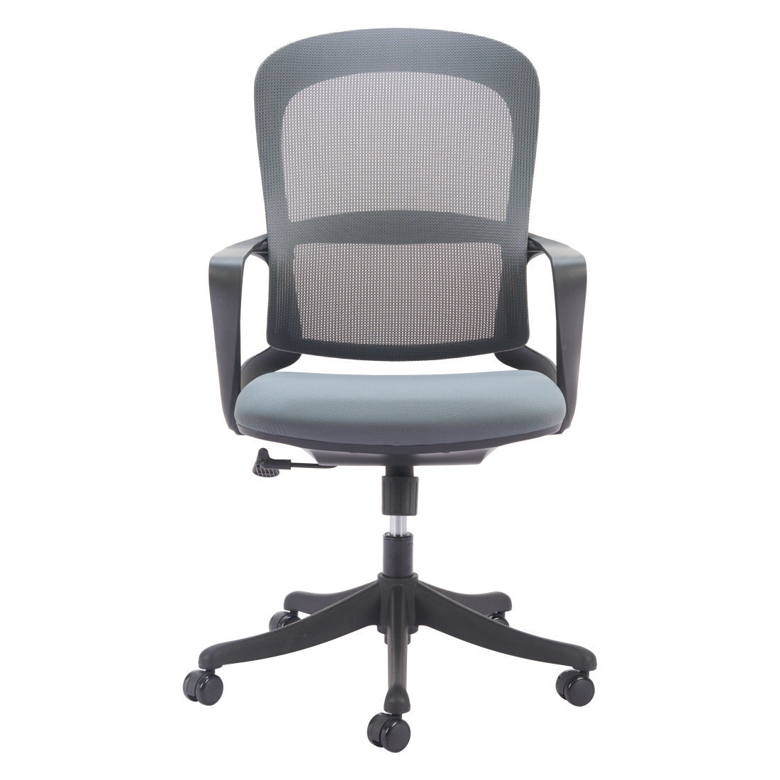 Gray & Black Adjustable Height Office Chair | Swivel, Rolling, Sleek Professional Design