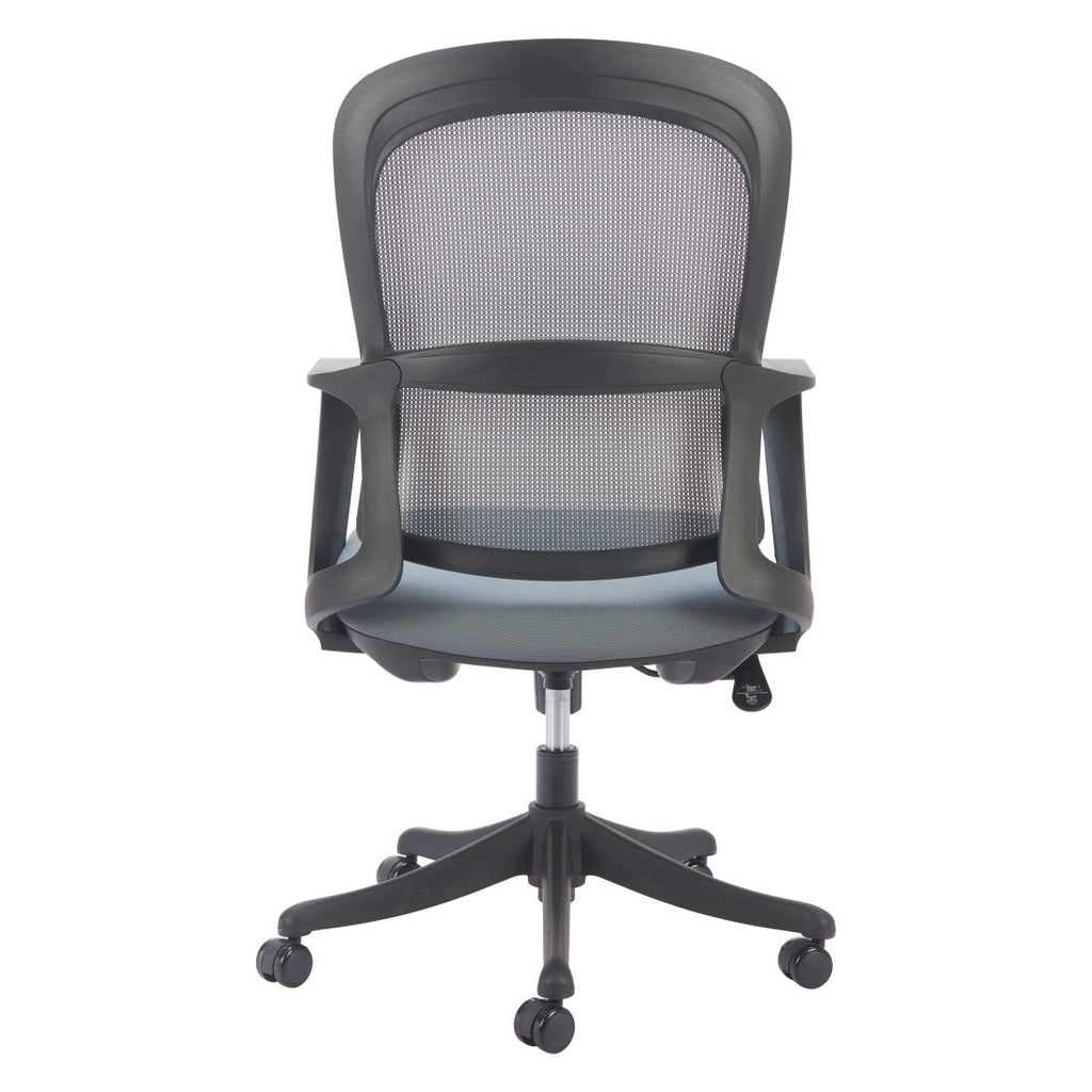 Gray & Black Adjustable Height Office Chair | Swivel, Rolling, Sleek Professional Design