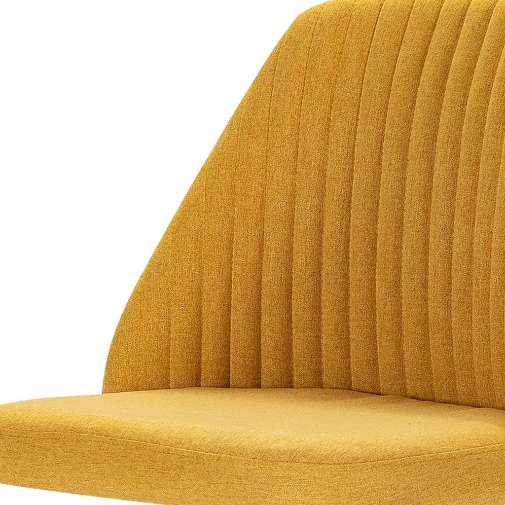 Yellow & Silver Adjustable Height Office Chair | Swivel, Rolling, Bold Pop of Color