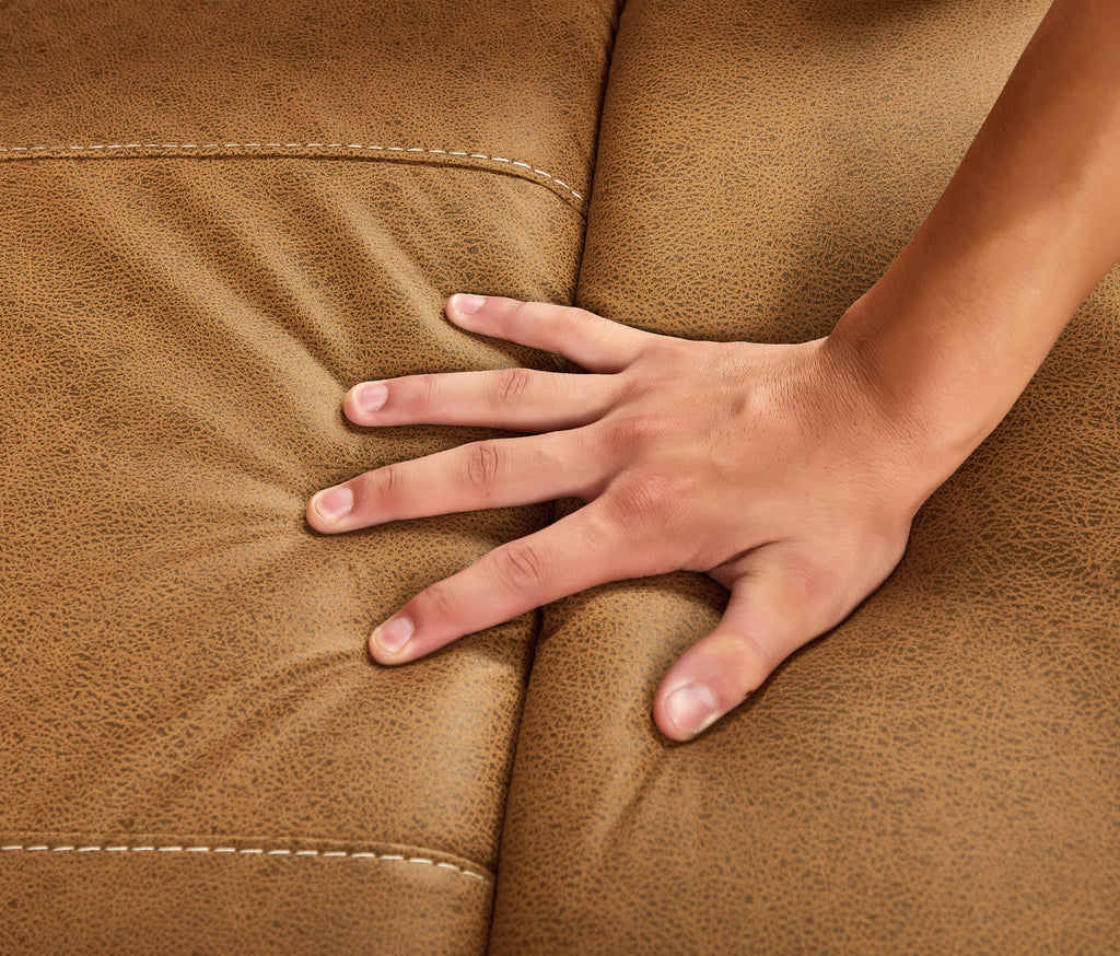 Power Rocker Recliner with 240° Swivel — Yellow/Brown Infinite Position for Living Room