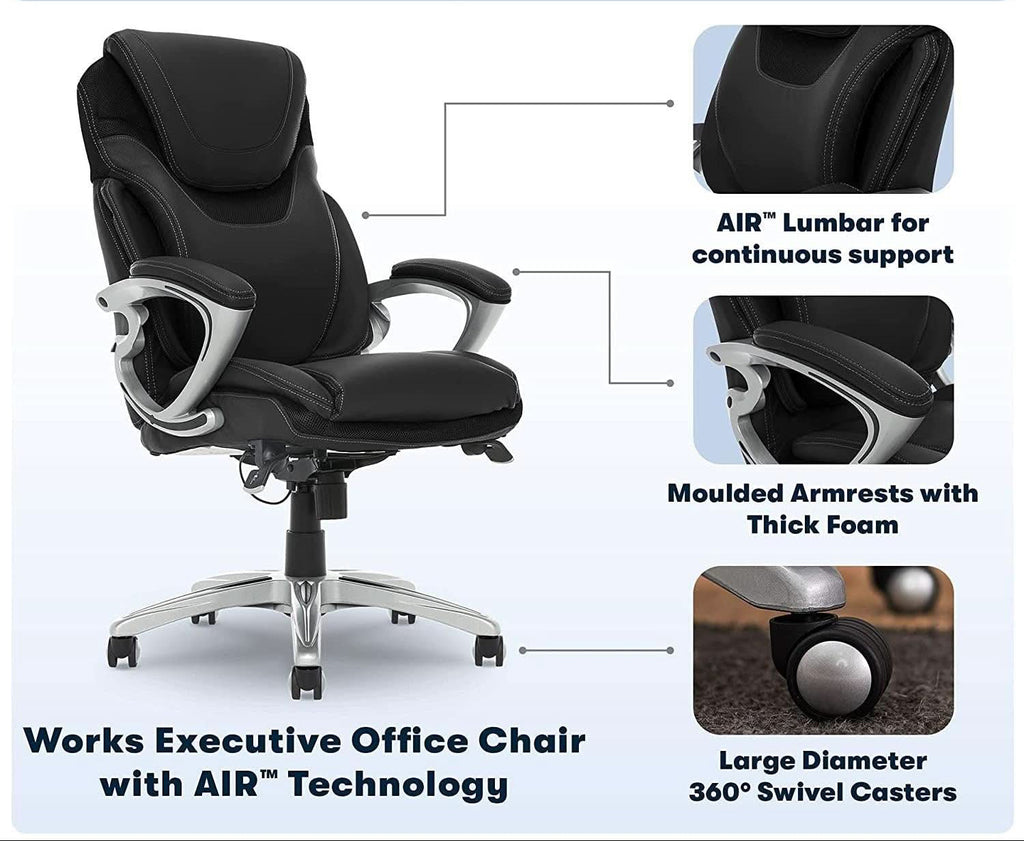 Ergonomic Executive Chair Bonded Leather With Air Lumbar-1
