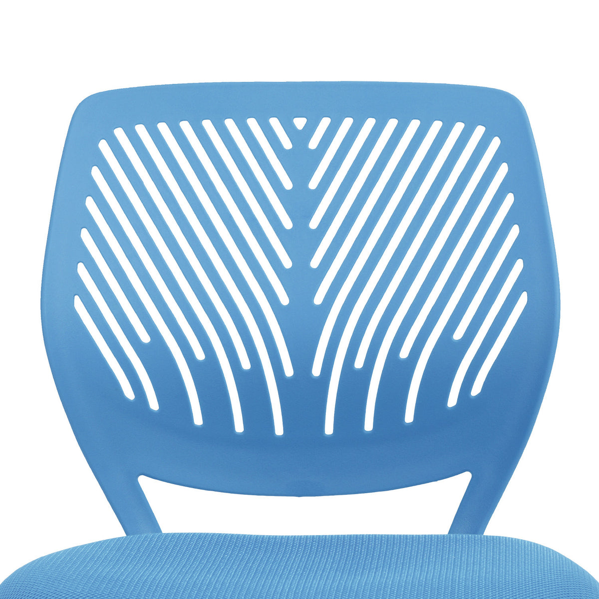 Blue & White Adjustable Height Office Chair | Swivel, Rolling, Cool Modern Style