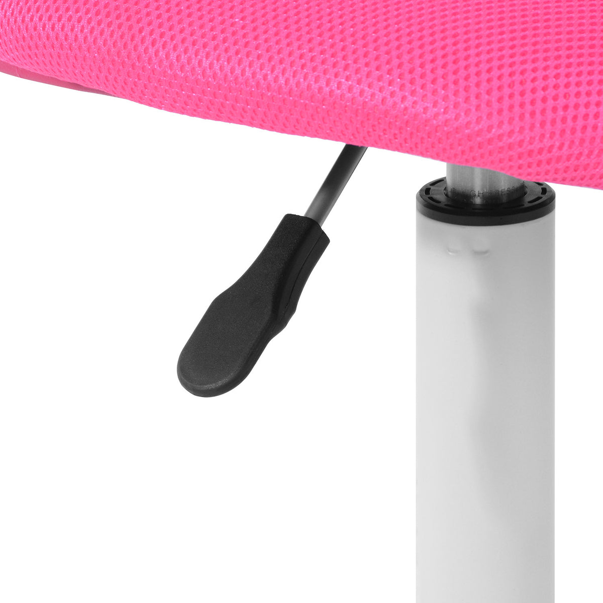 Fuchsia & White Adjustable Height Office Chair | Swivel, Rolling, Vibrant Bold Design