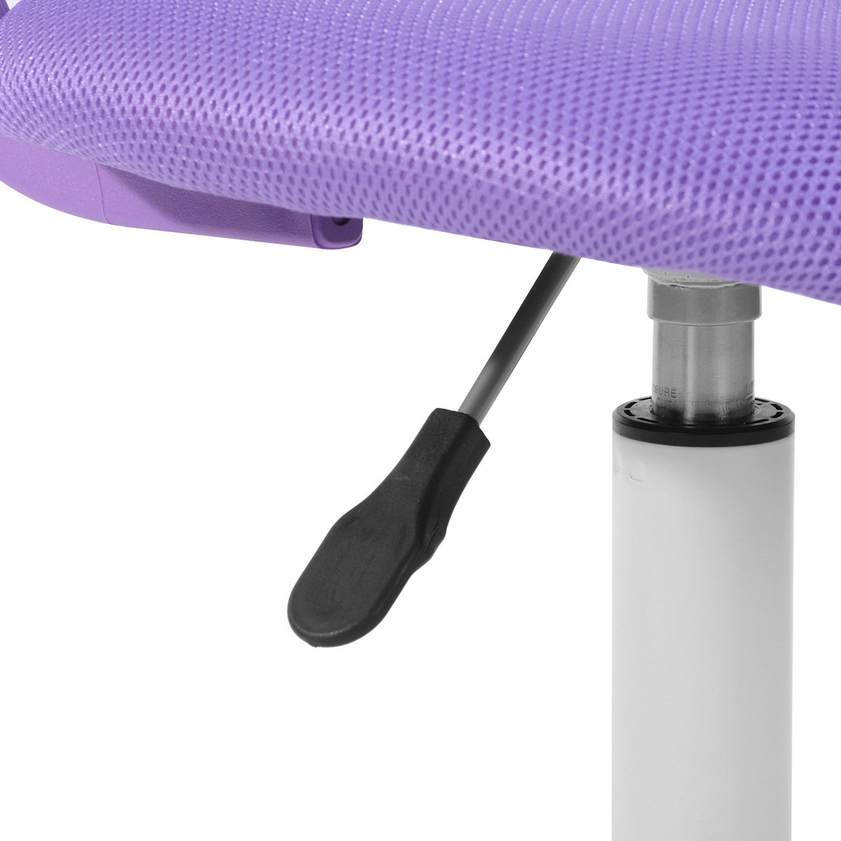 Purple & White Adjustable Height Office Chair | Swivel, Rolling, Bold Ergonomic Style