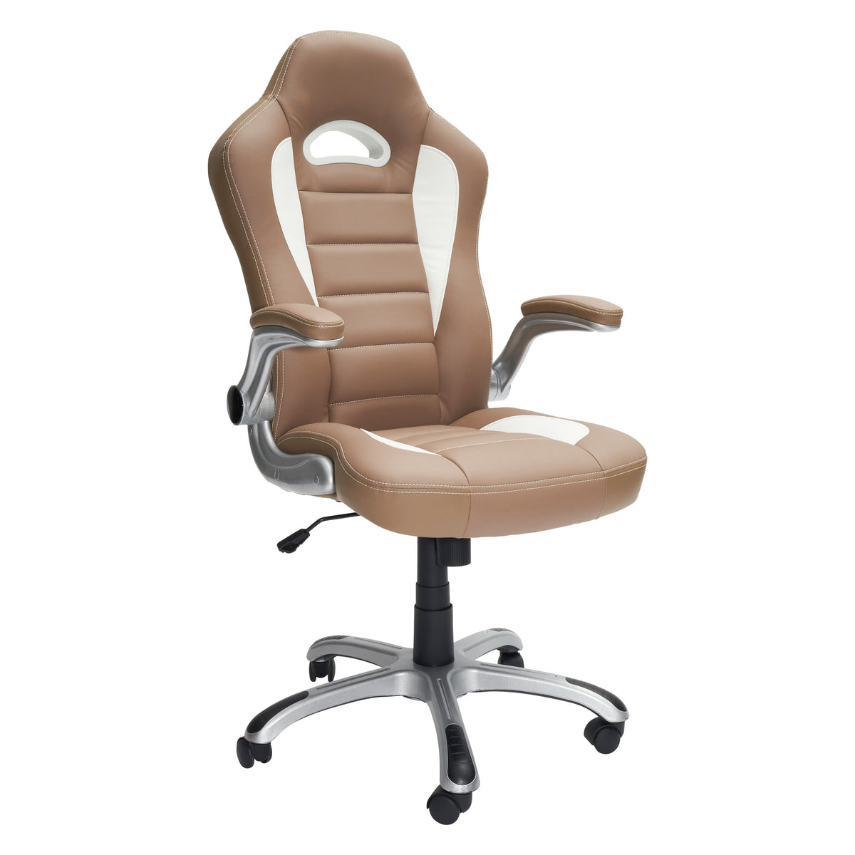 Camel Adjustable Height Office Chair | Swivel, Rolling, Warm Neutral Ergonomic Design