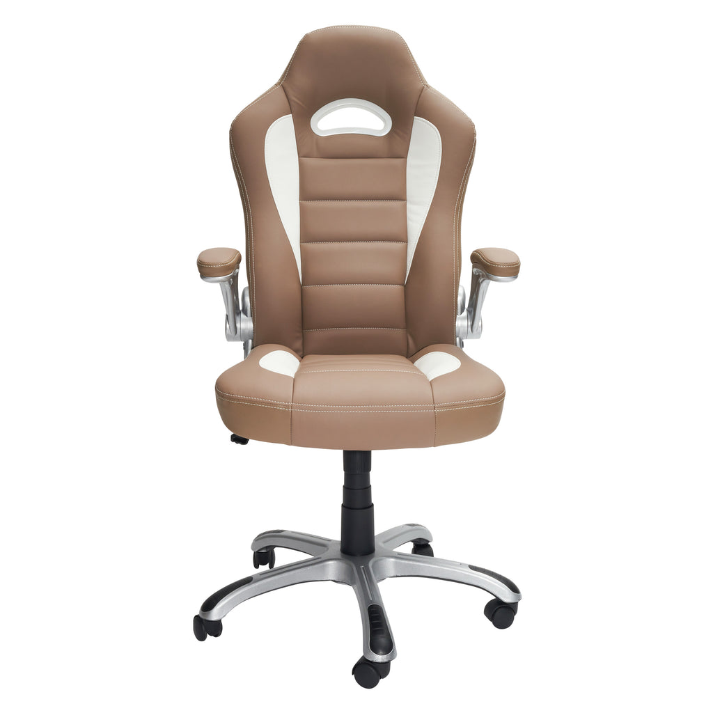 Camel Adjustable Height Office Chair | Swivel, Rolling, Warm Neutral Ergonomic Design