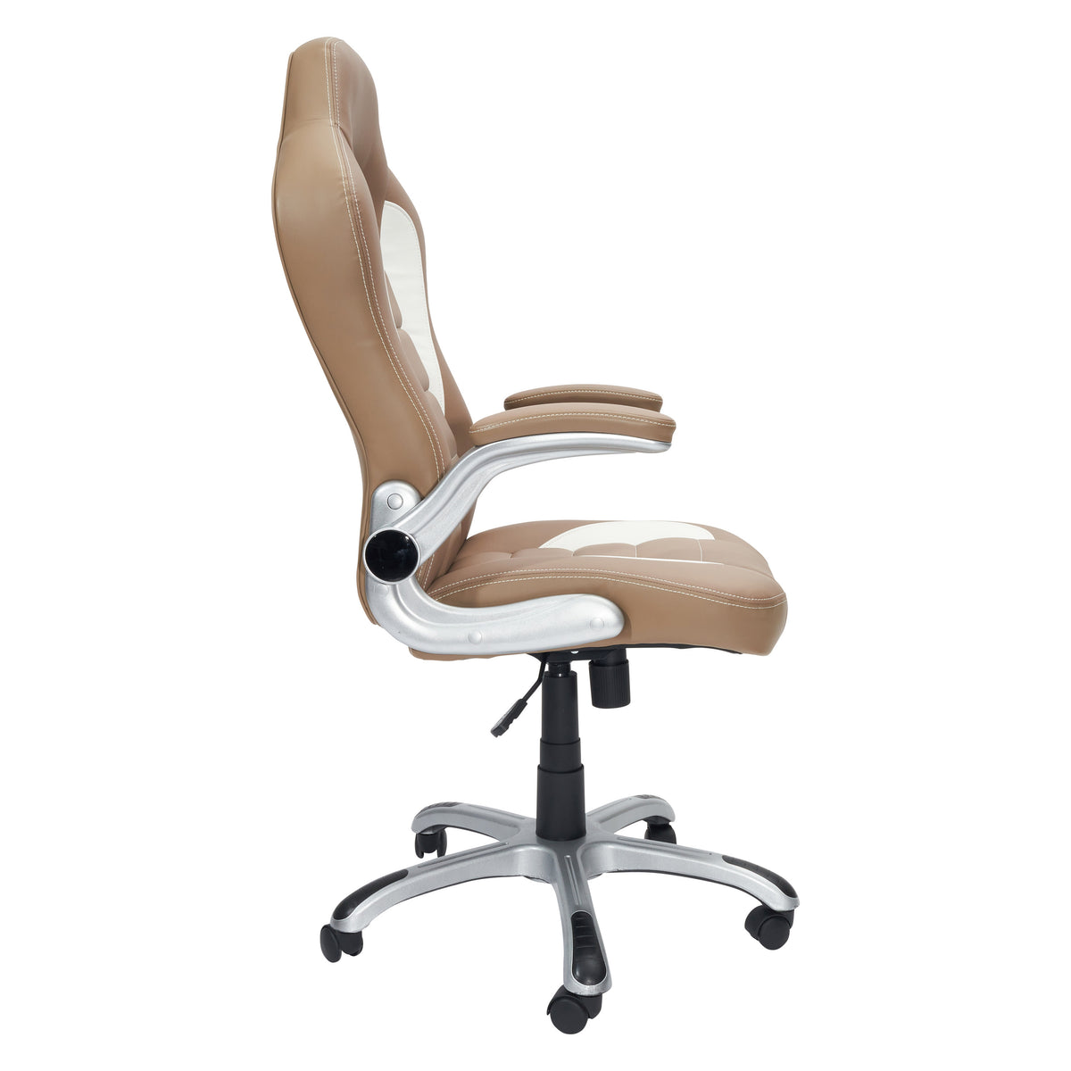 Camel Adjustable Height Office Chair | Swivel, Rolling, Warm Neutral Ergonomic Design