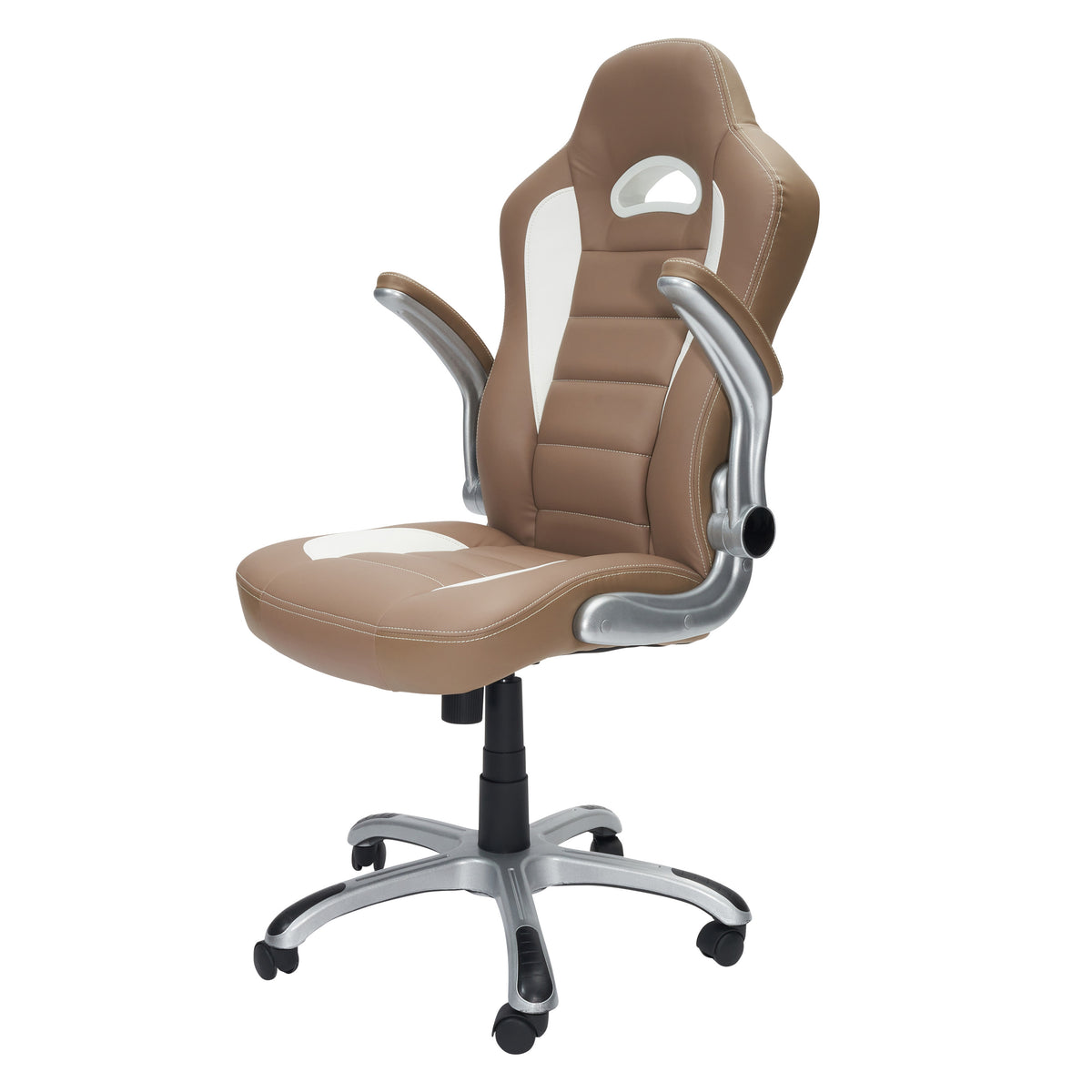 Camel Adjustable Height Office Chair | Swivel, Rolling, Warm Neutral Ergonomic Design