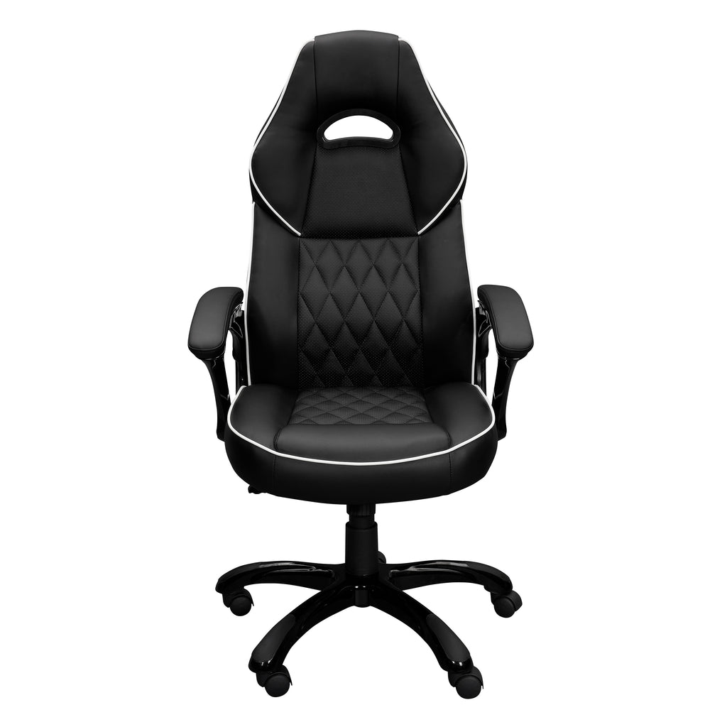 Black Adjustable Height Executive Office Chair | Swivel, Rolling, Premium Professional Style