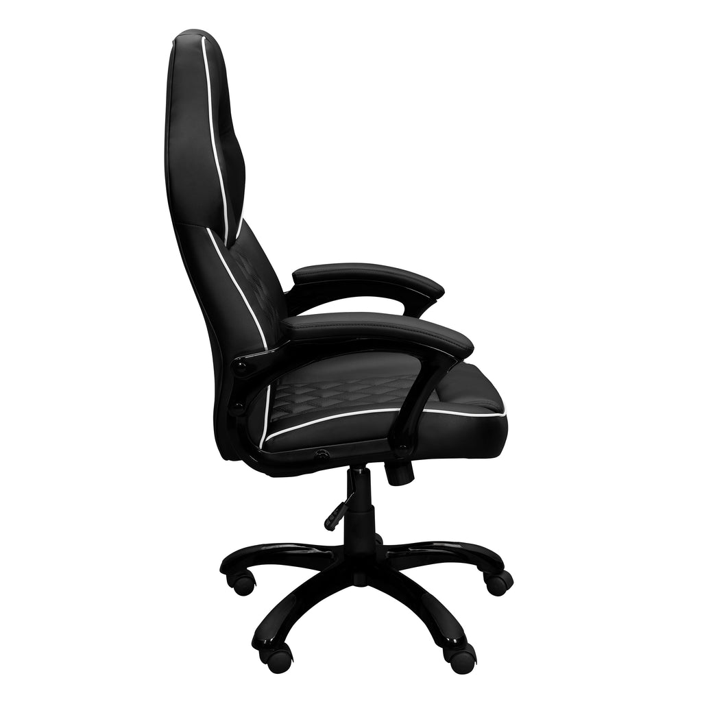 Black Adjustable Height Executive Office Chair | Swivel, Rolling, Premium Professional Style