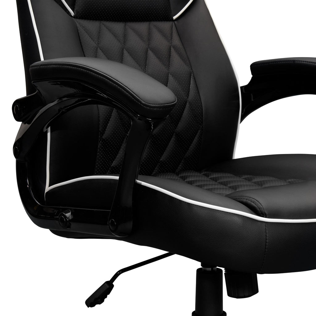 Black Adjustable Height Executive Office Chair | Swivel, Rolling, Premium Professional Style