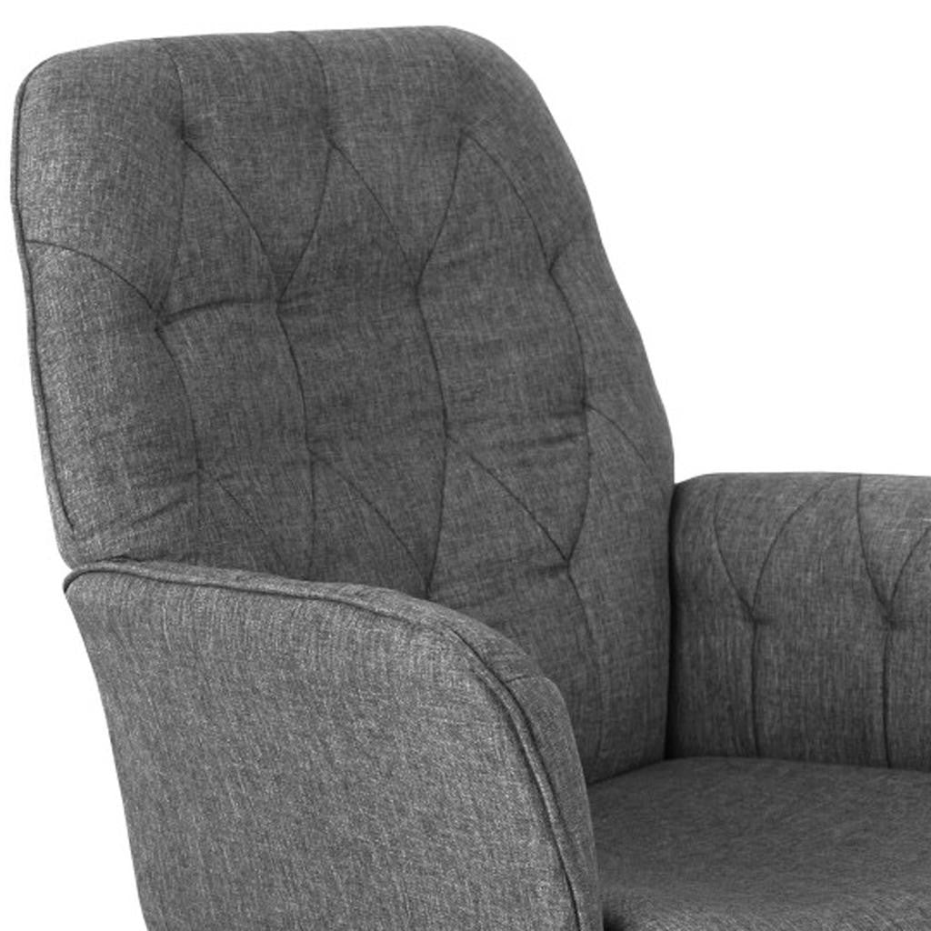 Gray Adjustable Height Office Chair | Swivel, Rolling, Clean Neutral Style