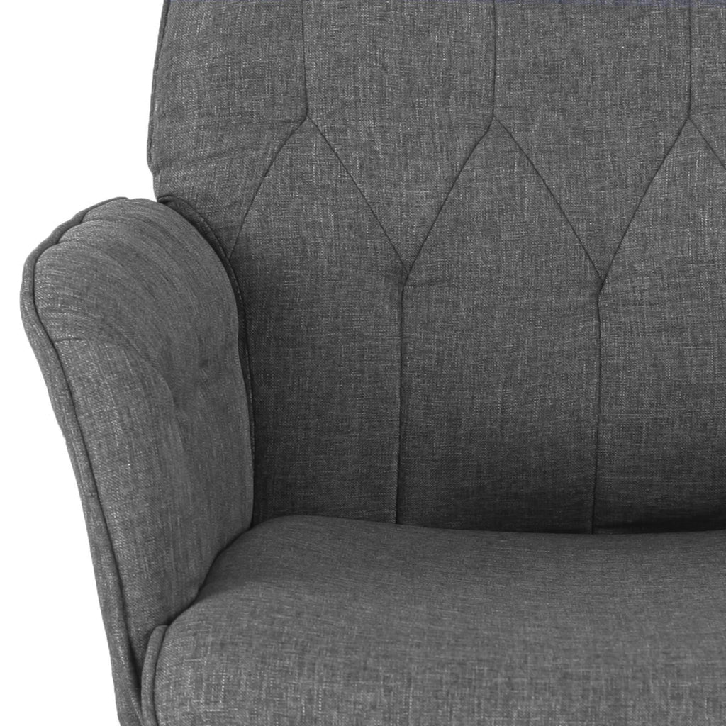 Gray Adjustable Height Office Chair | Swivel, Rolling, Clean Neutral Style