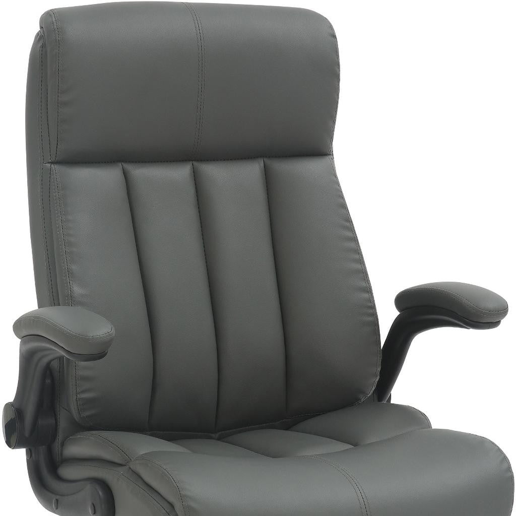 Gray Adjustable Height Executive Office Chair | Swivel, Rolling, Professional Comfort