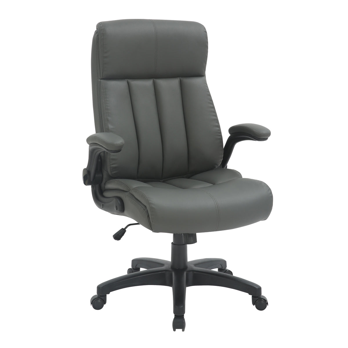 Gray Adjustable Height Executive Office Chair | Swivel, Rolling, Professional Comfort