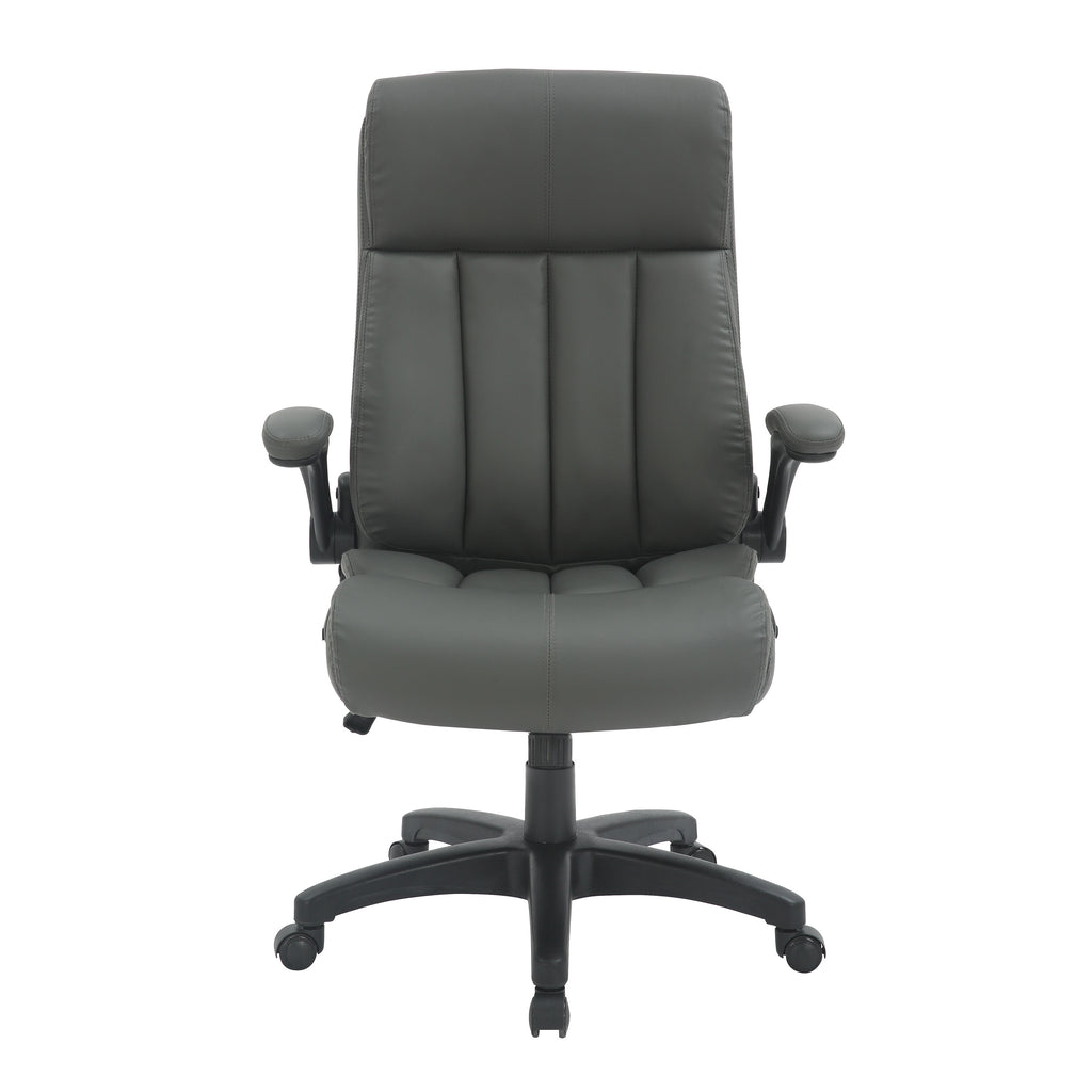 Gray Adjustable Height Executive Office Chair | Swivel, Rolling, Professional Comfort