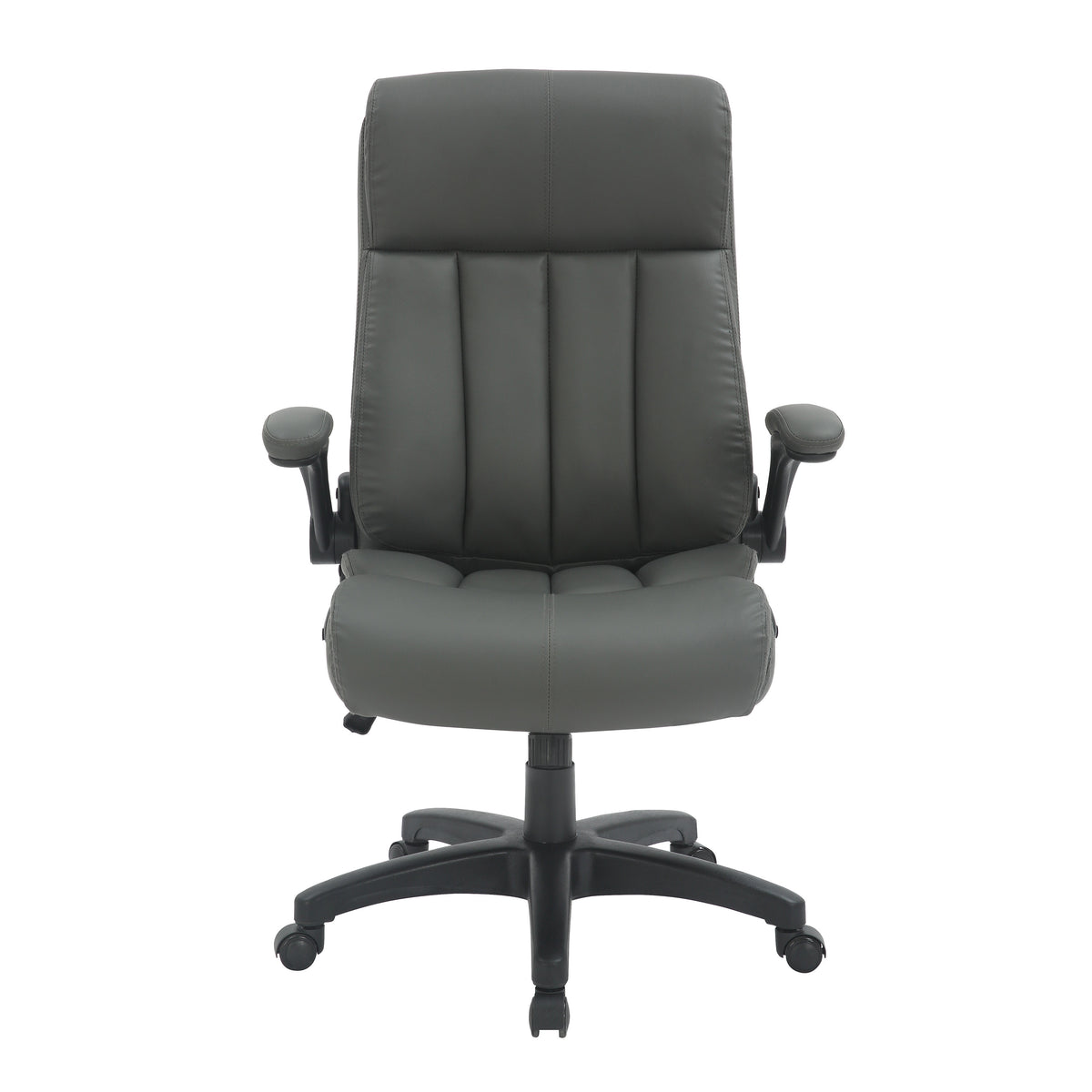 Gray Adjustable Height Executive Office Chair | Swivel, Rolling, Professional Comfort