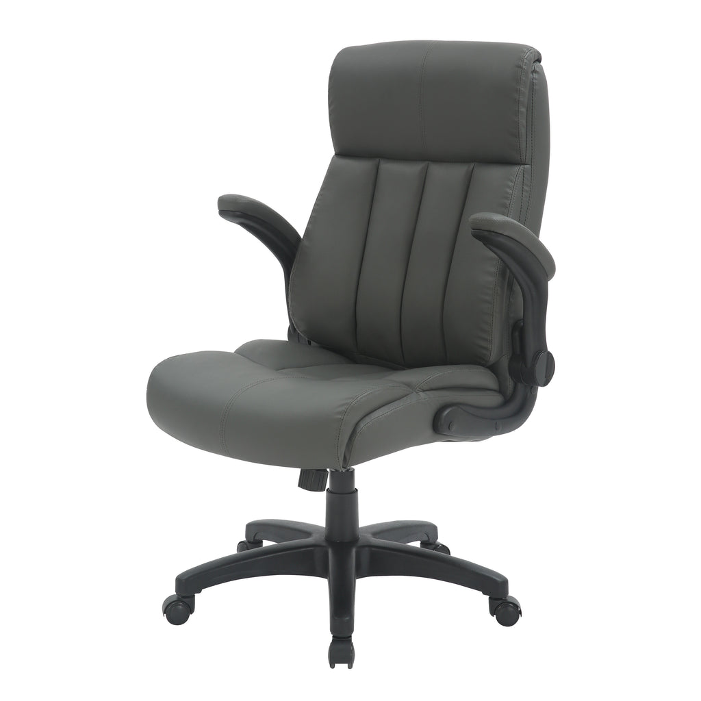 Gray Adjustable Height Executive Office Chair | Swivel, Rolling, Professional Comfort