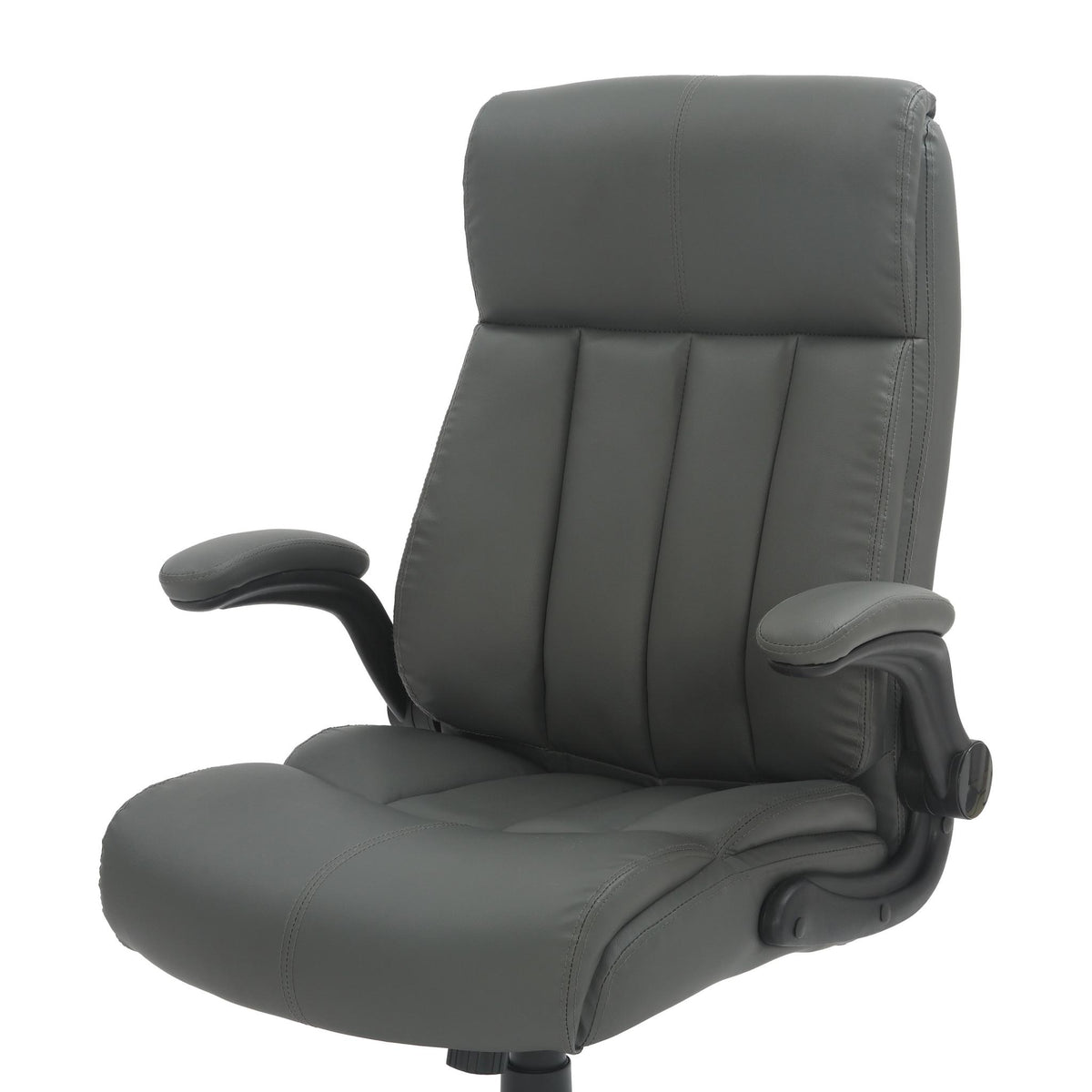 Gray Adjustable Height Executive Office Chair | Swivel, Rolling, Professional Comfort