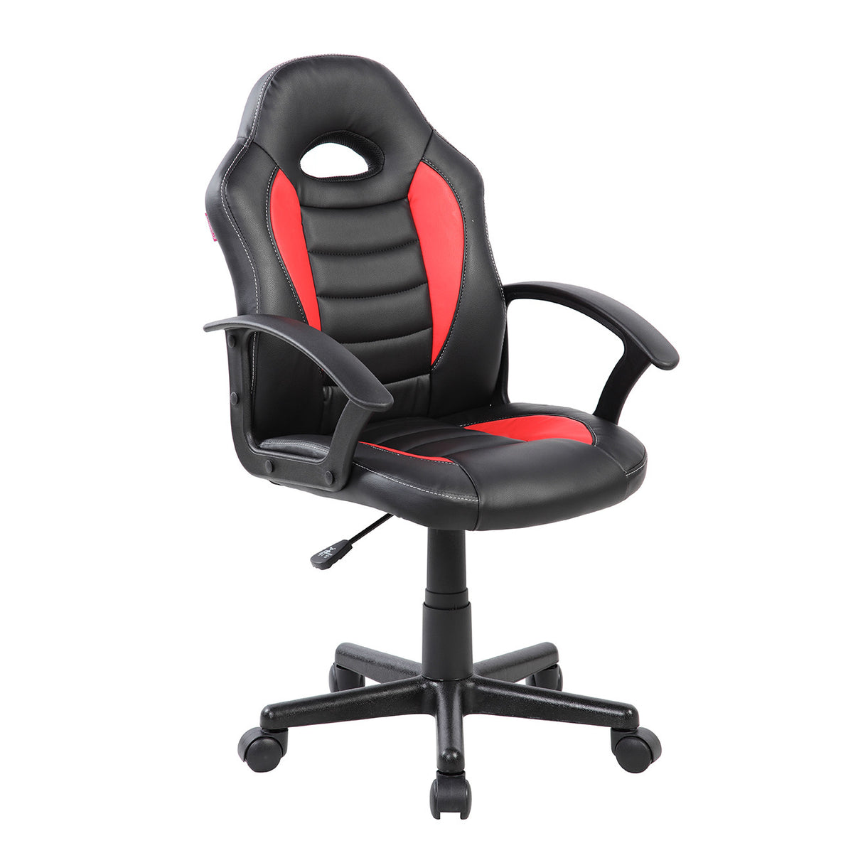 Red Adjustable Height Gaming Chair | Swivel, Rolling, Bold Racing Design