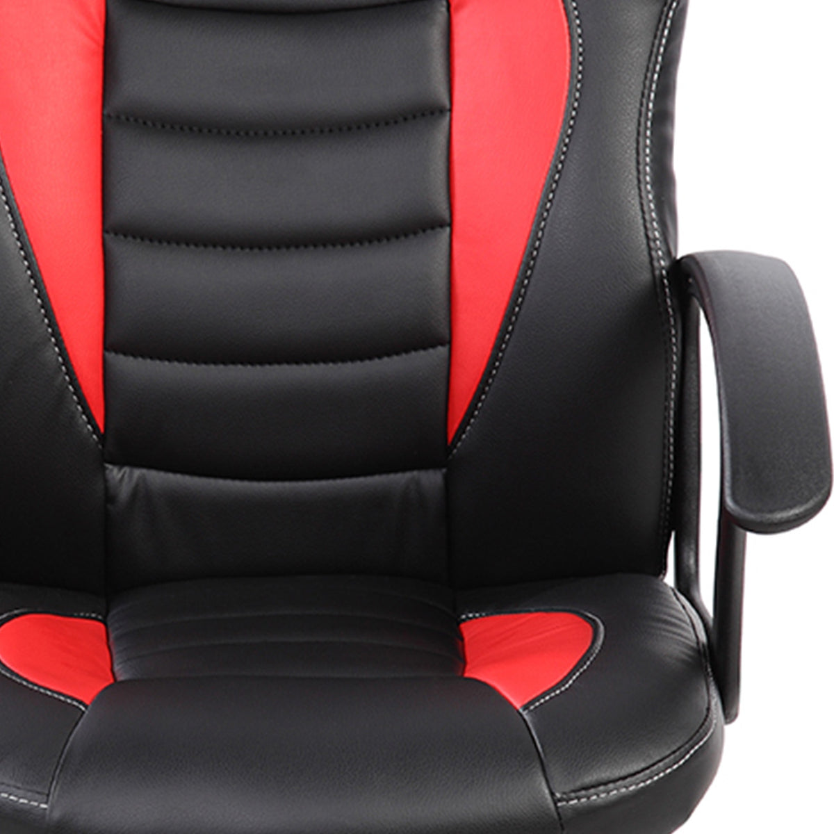 Red Adjustable Height Gaming Chair | Swivel, Rolling, Bold Racing Design